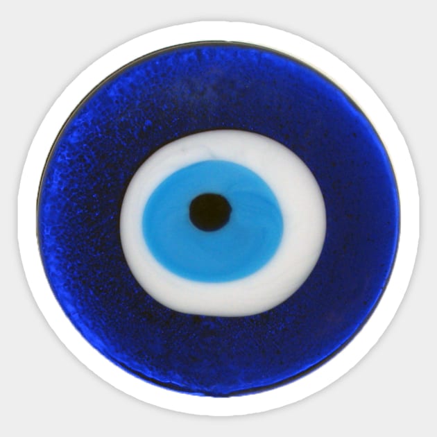 Nazar Evil Eye Protection Amulet Blue Bead Symbol Sticker by terrybain